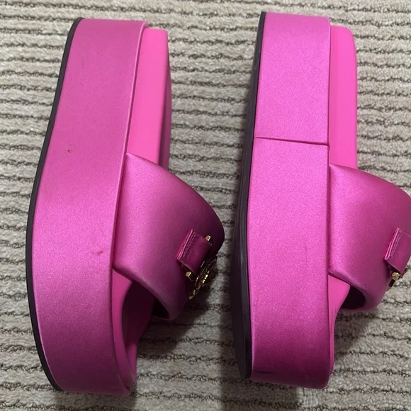 Pink Versace Platform Sandals - Picture 4 of 6